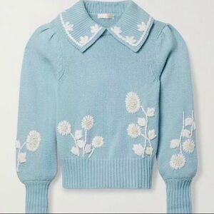 Loveshackfancy Union Collar Sweater- Sz. SMALL- Love Shack Fancy